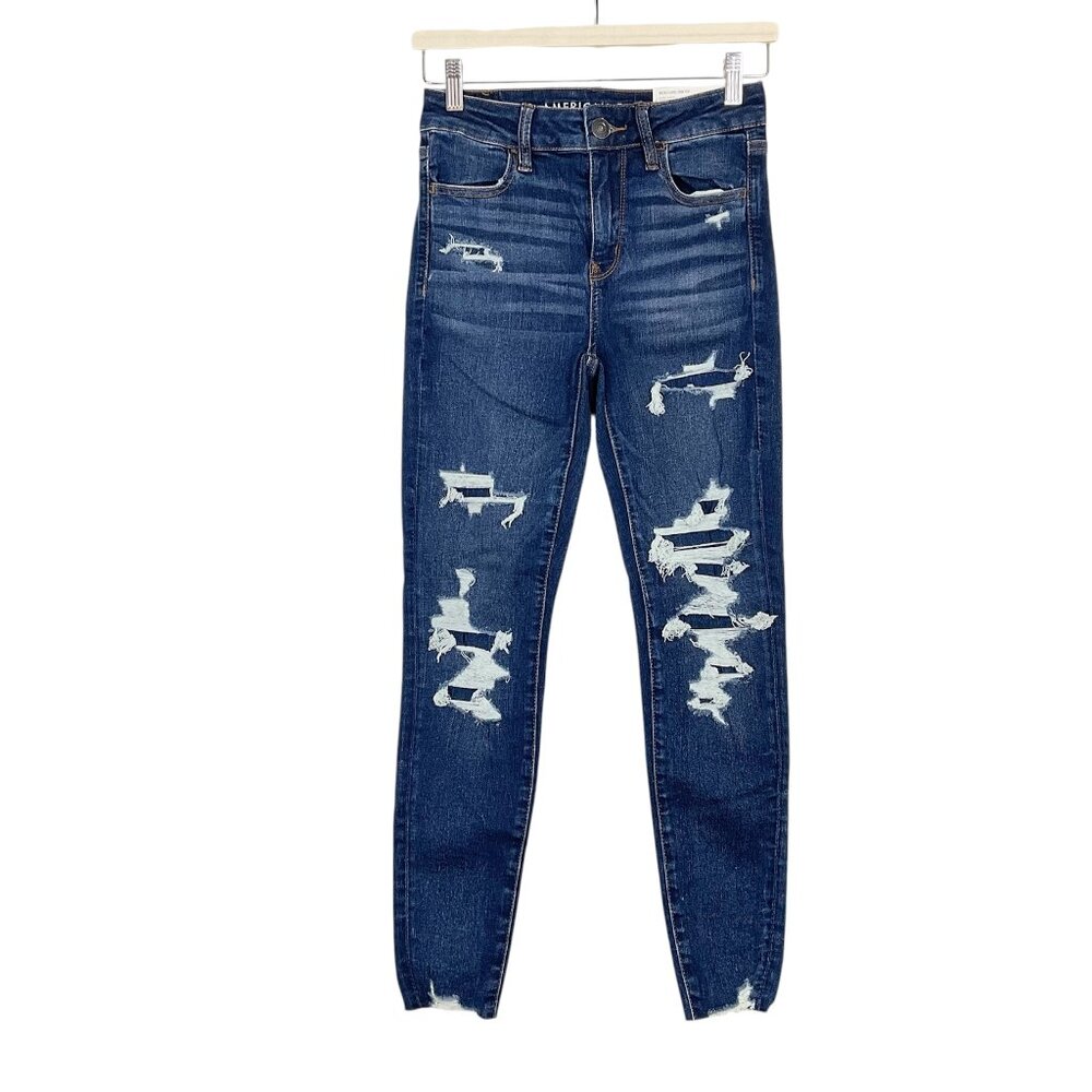 American Eagle High Rise Jegging Next Level Stretch Size 4 Short